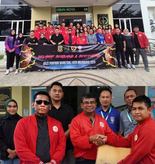 SEREMONIAL PEMBERANGKATAN ATLET CABANG OLAHRAGA BOLA BASKET PUTRA DAN PUTRI UNTUK MENGIKUTI PORPROV IX TAHUN 2025 MALANG RAYA