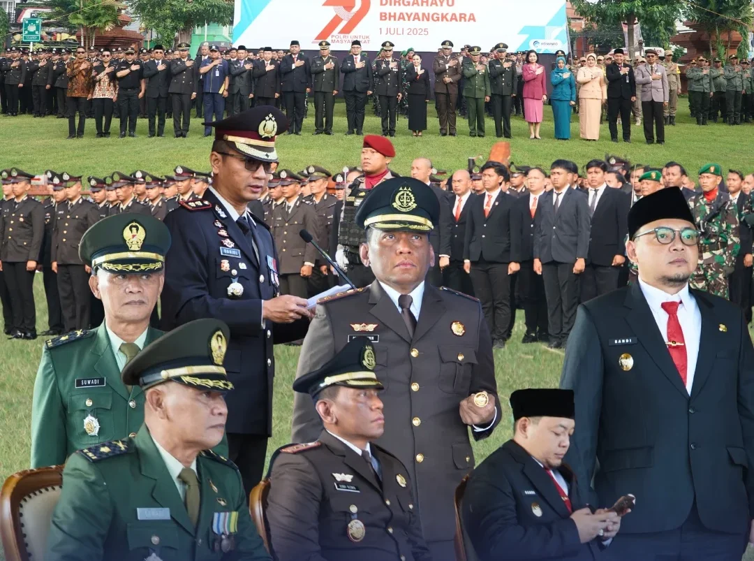 UPACARA HUT BHAYANGKARA KE-79 KEJAKSAAN NEGERI KOTA MOJOKERTO