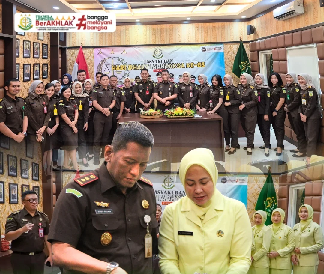 ACARA TASYAKURAN HARI BHAKTI ADHYAKSA KE-65 KEJAKSAAN NEGERI KOTA MOJOKERTO
