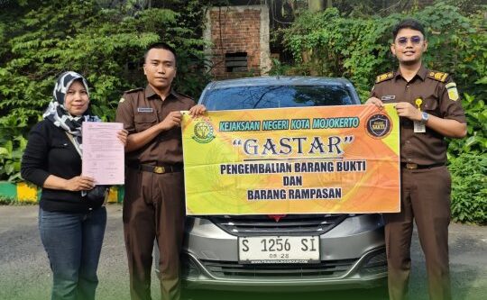 PENGEMBALIAN BARANG BUKTI DAN BARANG RAMPASAN KEJAKSAAN NEGERI KOTA MOJOKERTO