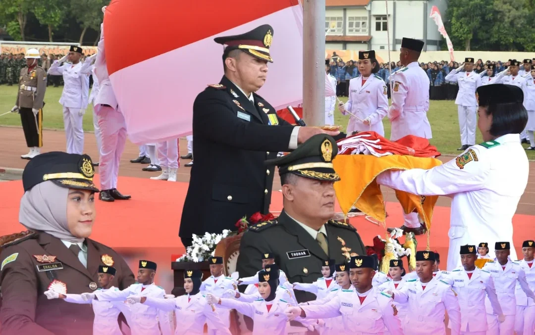 UPACARA PENURUNAN BENDERA MERAH PUTIH DALAM RANGKA MEMPERINGATI HARI ULANG TAHUN KEMERDEKAAN REPUBLIK INDONESIA KE-80 TAHUN 2025