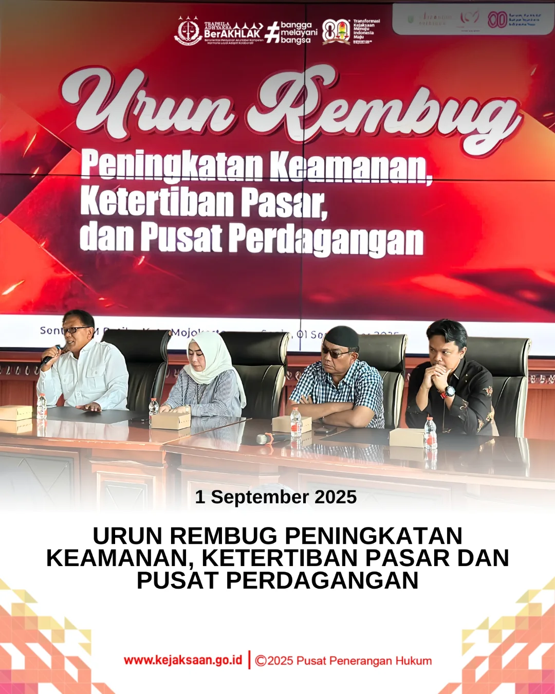 URUN REMBUG PENINGKATAN KEAMANAN SERTA KETERTIBAN DI AREA PASAR DAN PUSAT PERDAGANGAN