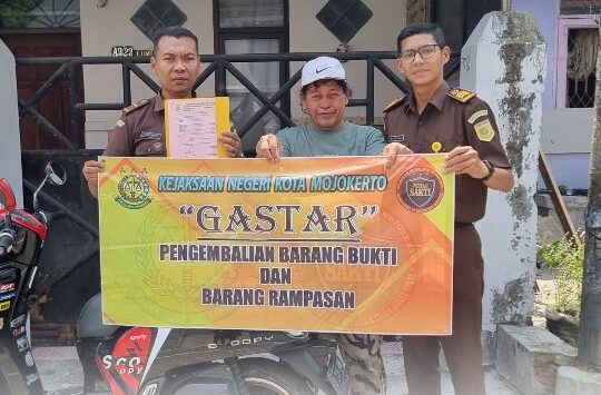 GASTAR PENGEMBALIAN BARANG BUKTI DAN BARANG RAMPASAN KEJAKSAAN NEGERI KOTA MOJOKERTO