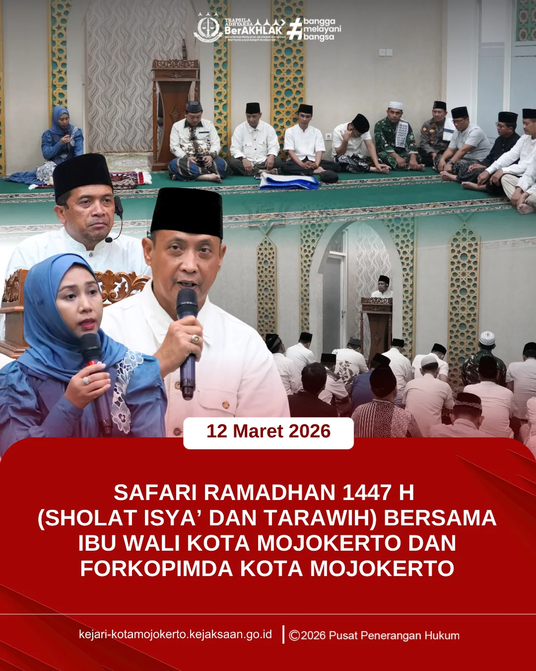 Safari Ramadhan 1447 H Forum Koordinasi Pimpinan Daerah (Forkopimda) Kota Mojokerto