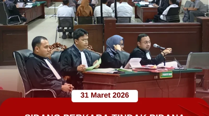 Sidang Perkara Tindak Pidana Korupsi pada Bank Perekonomian Rakyat Syariah agenda Pemeriksaan Saksi