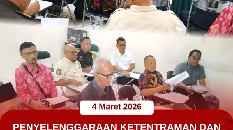 Rapat Penyelenggaraan Ketentraman Dan Ketertiban Pada Pelaksanaan Hari Raya Nyepi Tahun Saka 1948/Tahun 2026 Masehi