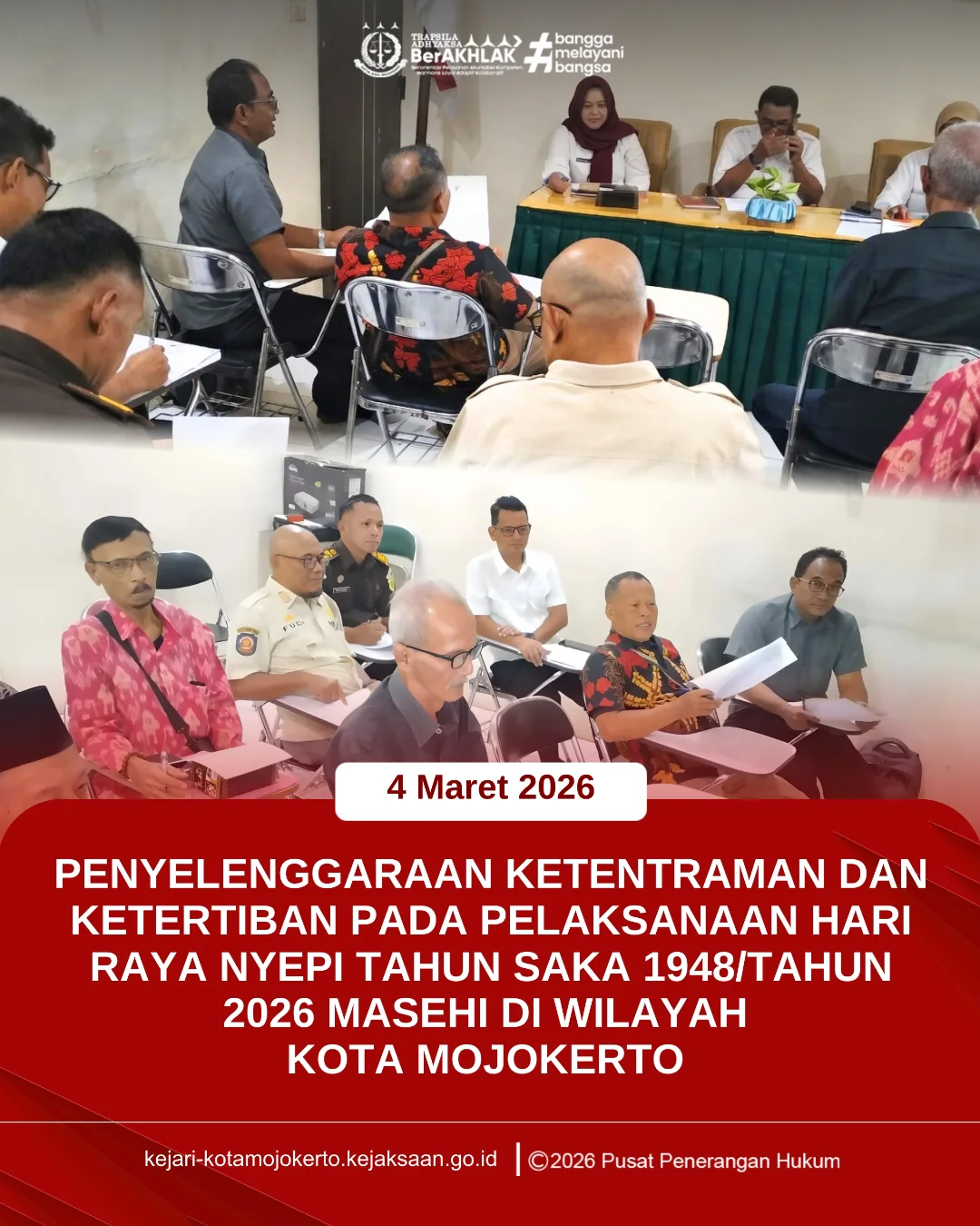 Rapat Penyelenggaraan Ketentraman Dan Ketertiban Pada Pelaksanaan Hari Raya Nyepi Tahun Saka 1948/Tahun 2026 Masehi