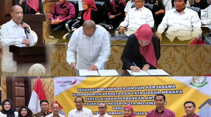 Penandatanganan Perjanjian Kerjasama Bidang Hukum Perdata dan Tata Usaha Negara dengan Bank Jatim Cabang Syariah Sidoarjo