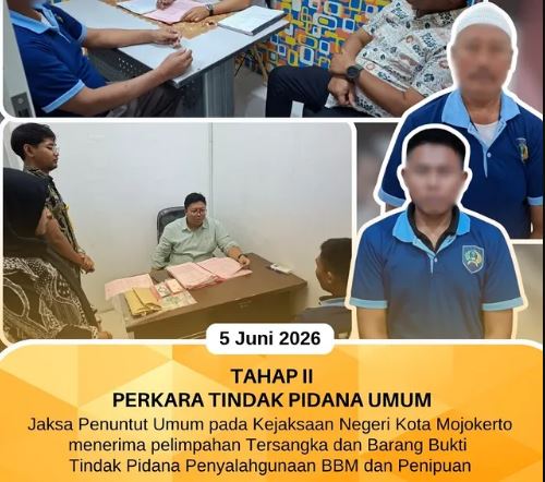 Proses Pelimpahan Tersangka dan Barang Bukti (Tahap II) Penyalahgunaan BBM dan Penipuan